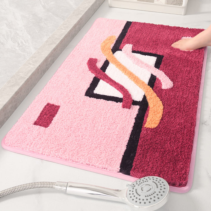 Abstraktes Design Badteppich