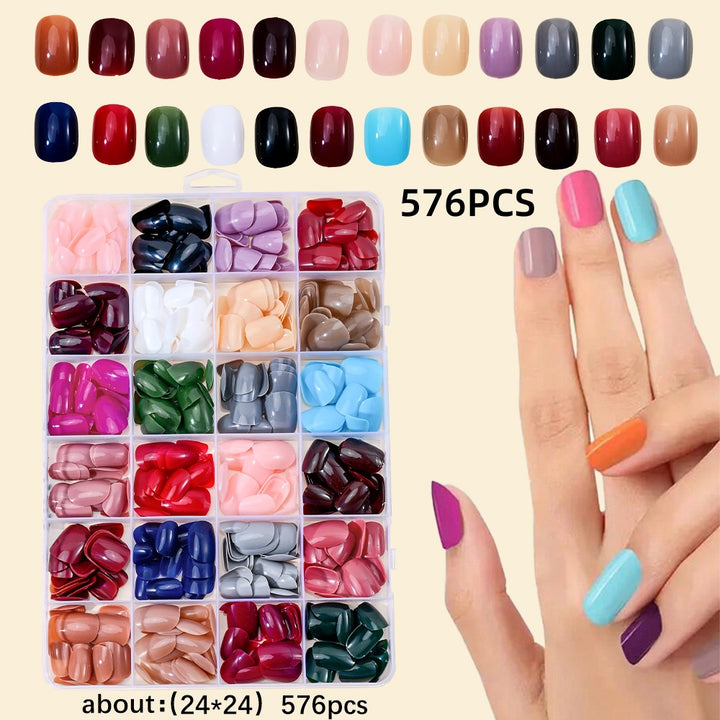 Premium Full Coverage Press-On Nail Tips Set
