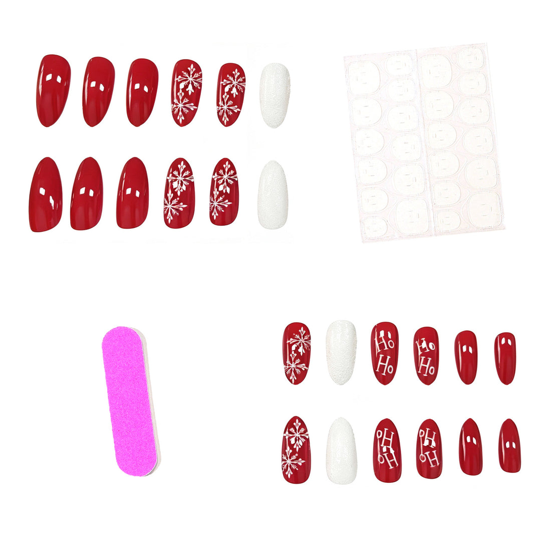 Festives Feiertags-Nagelkunst-Design Karnz