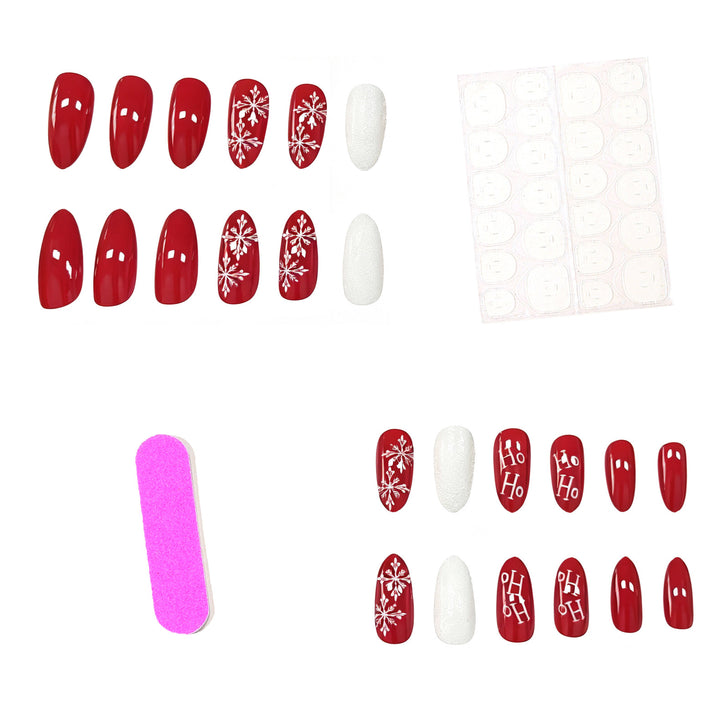 Festives Feiertags-Nagelkunst-Design Karnz