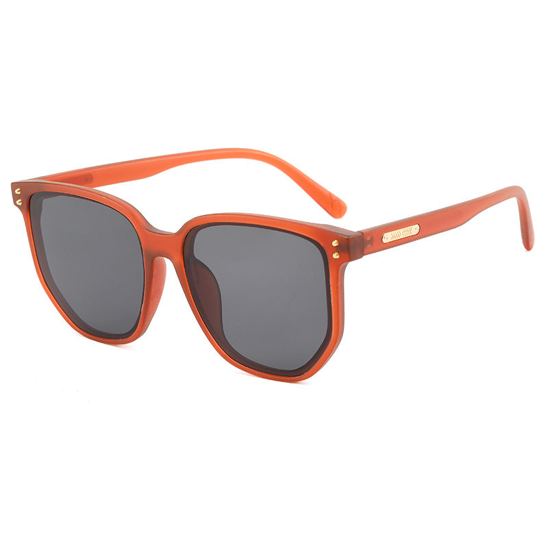 Damen modische Oversized-Sonnenbrille mit robustem Kunststoffrahmen Karnz