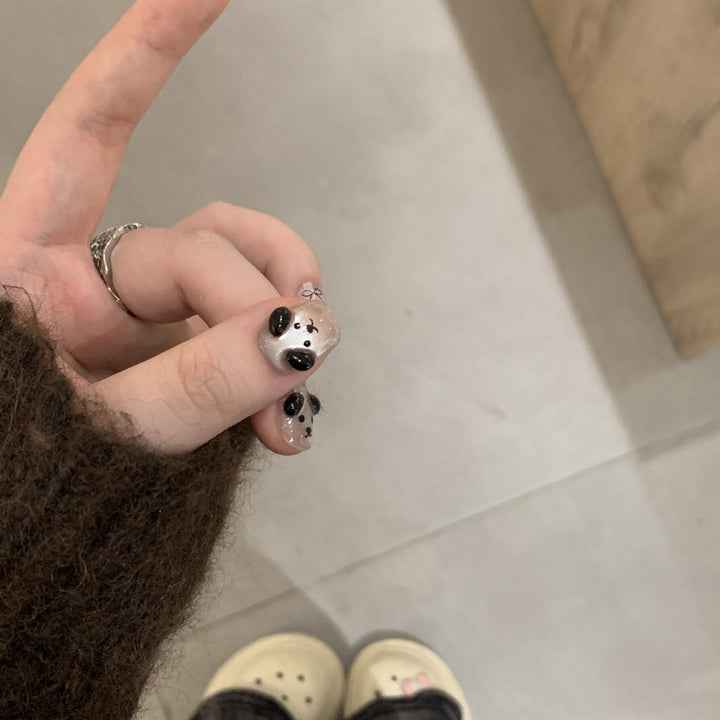 Kreative Kunstnägel Im Panda-Design Karnz
