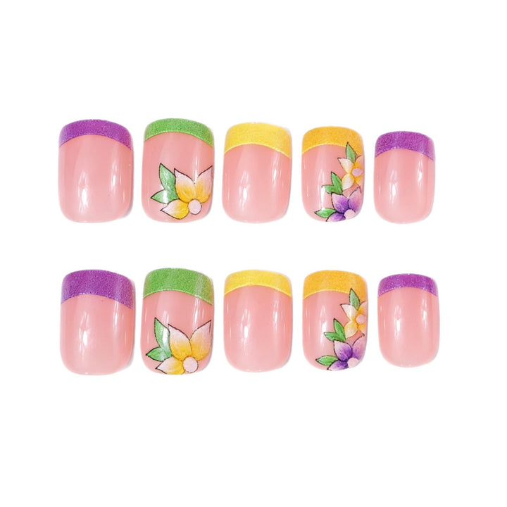Künstlerisches Floral-Nagelkunst-Set Karnz