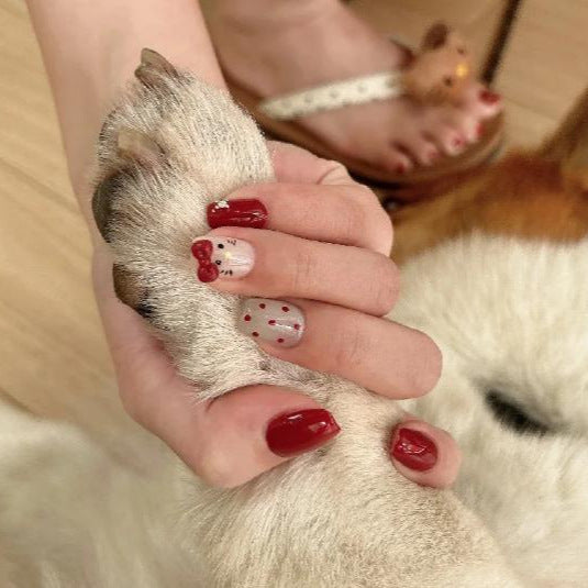 Kunstnagelset mit Verspielten Motiven Karnz