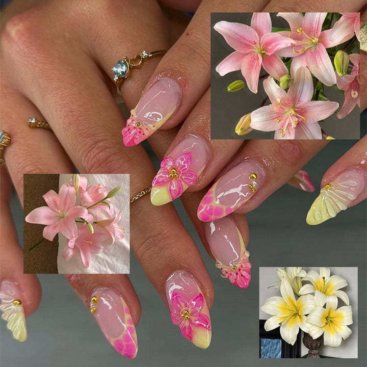 Premium Dekorative Gel-Nagelspitzen Karnz