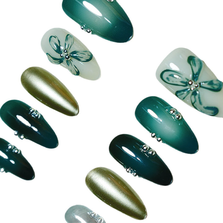 Premium Künstlerische Press-On Nail Set Karnz