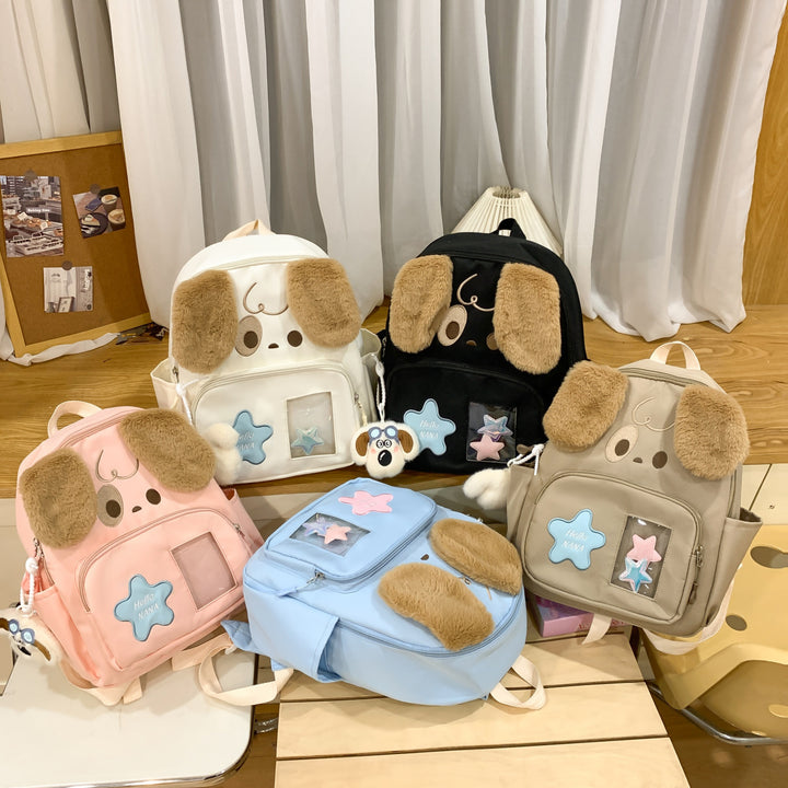 Kawaii Plüsch-Rucksack mit Hundedesign Karnz