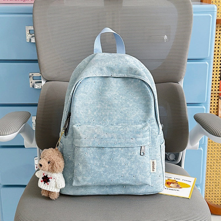 Lässiger leichter Rucksack mit gepunktetem Design Karnz