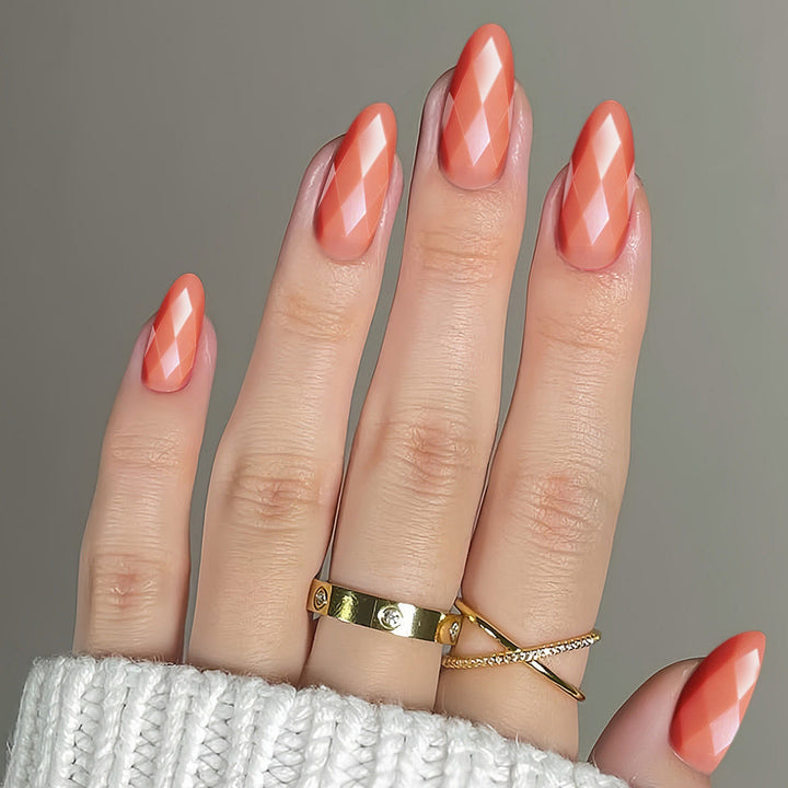 Diamantförmige Glänzende Nail Extensions Karnz