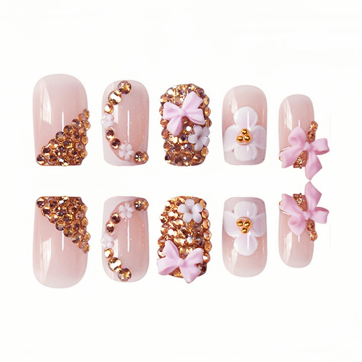 Floral Design Press-On Nägel Karnz