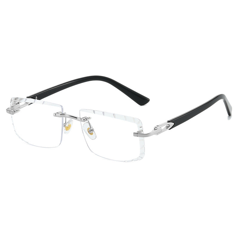 Damen modische quadratische Sonnenbrille mit goldenem Metallakzent und edlem Rahmen Karnz
