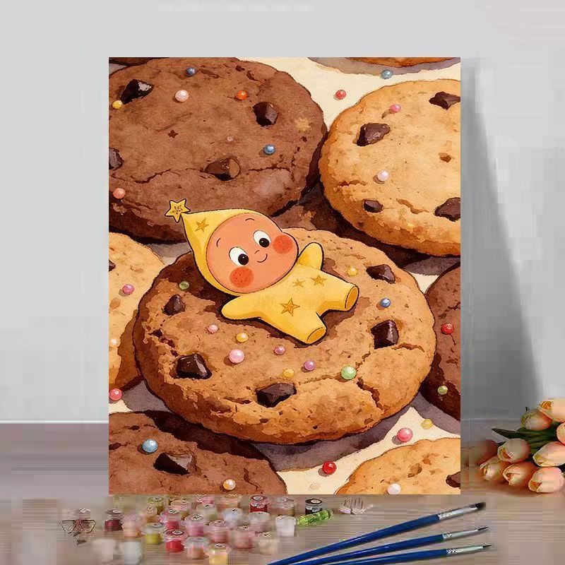 Niedliches Dessert-Themen Leinwandkunstwerk Karnz