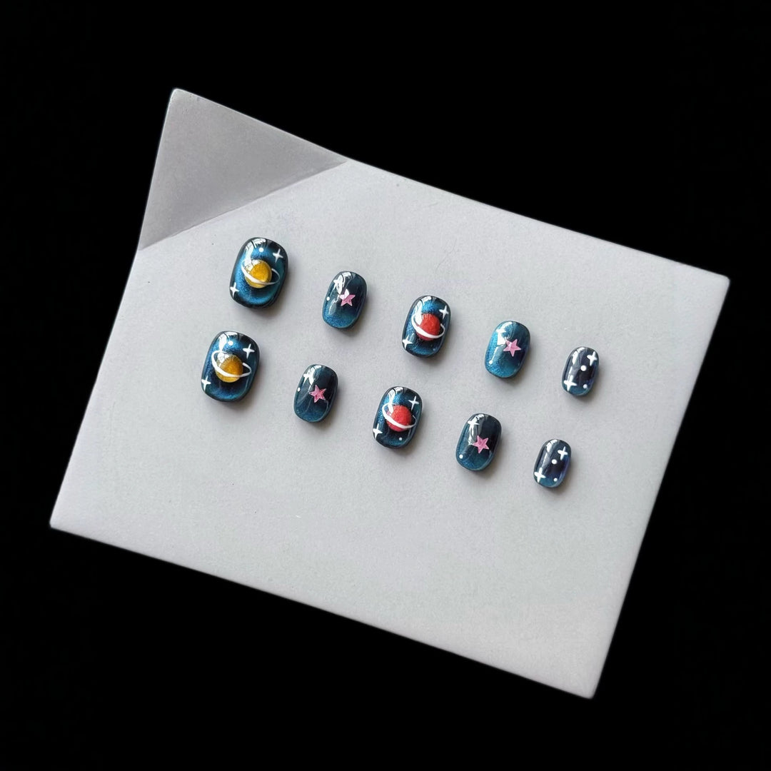 Himmelsthemen Press-On Nagelkunst Set