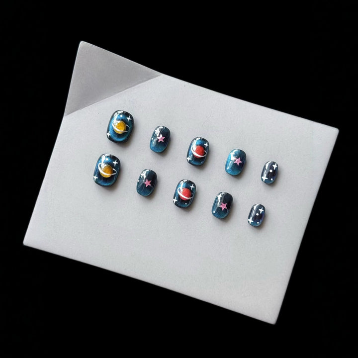 Himmelsthemen Press-On Nagelkunst Set
