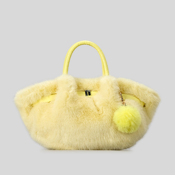 Plüsch Kunstfell Handtasche