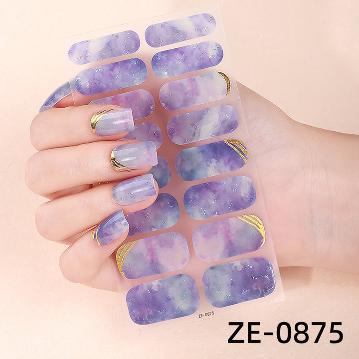 Künstlerische Marmor-Nagel-Wraps
