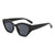 Damen modische oversized Sonnenbrille mit glitzernden Akzenten Karnz
