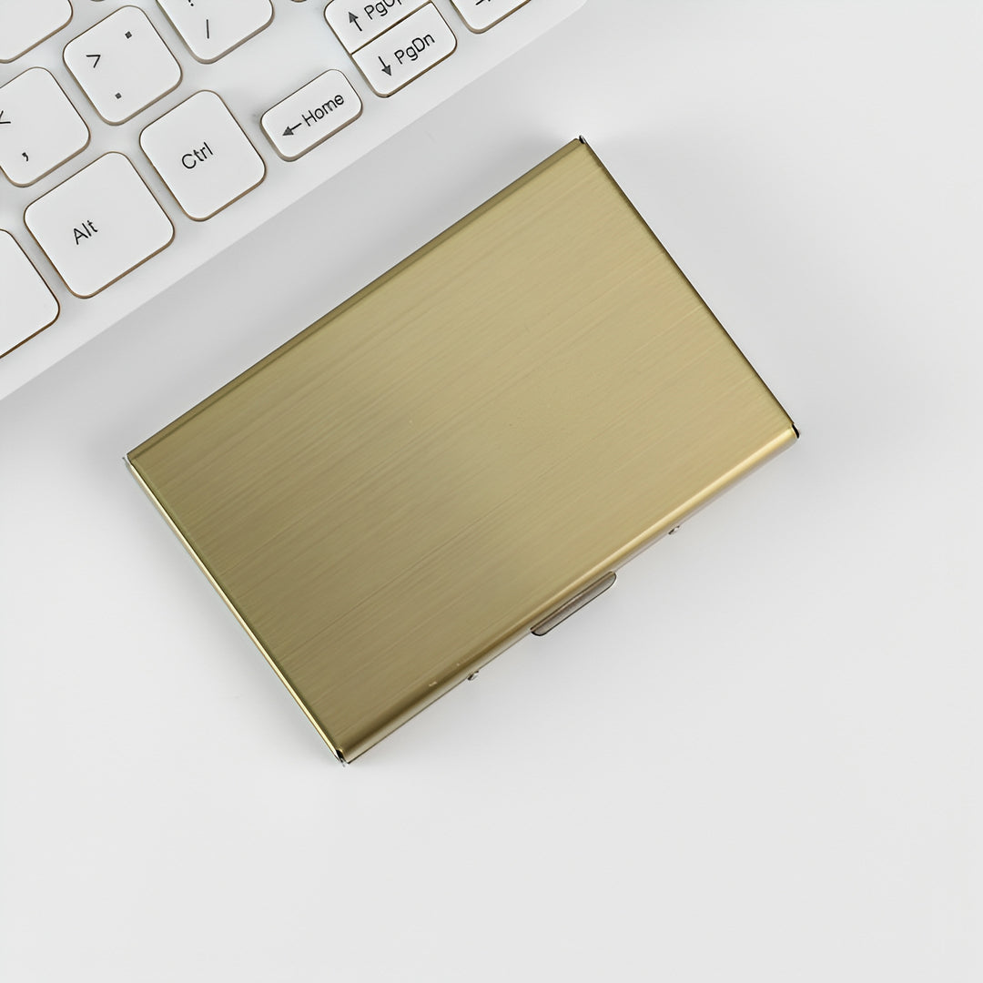Premium Slim Aluminium Visitenkartenhalter