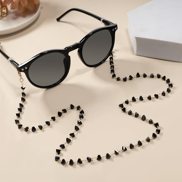 Chic Geometrischer Perlen Brillenhalter Karnz