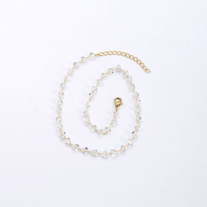 Elegante Kristall Brillen Kette Karnz