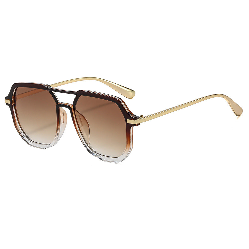 Moderne sechseckige Sonnenbrille Karnz