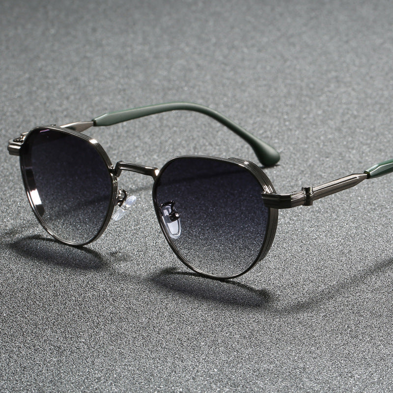 Damen geometrische Sonnenbrille im modernen Design Karnz