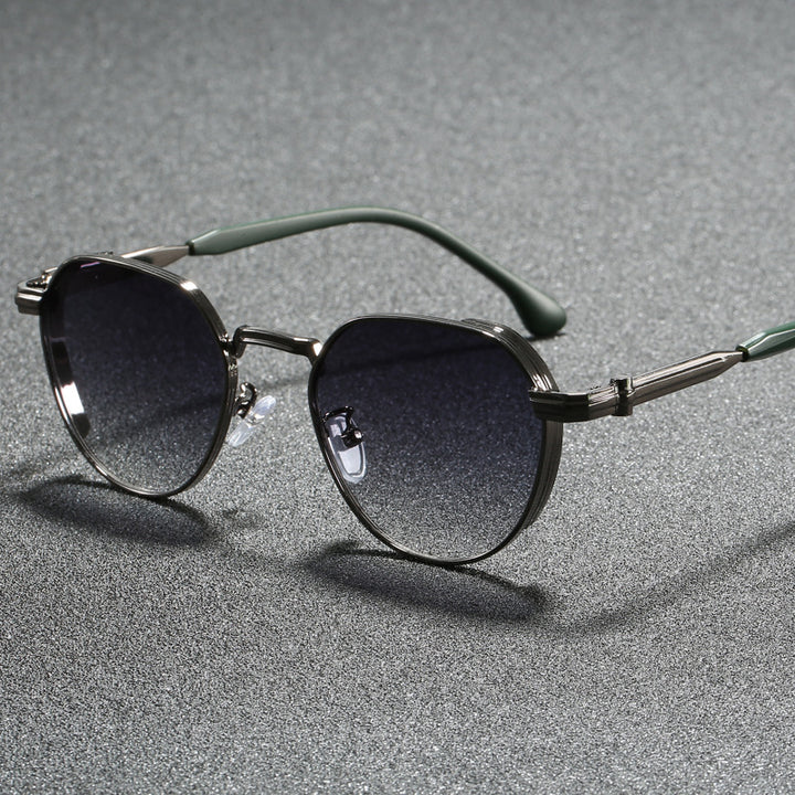 Damen geometrische Sonnenbrille im modernen Design Karnz