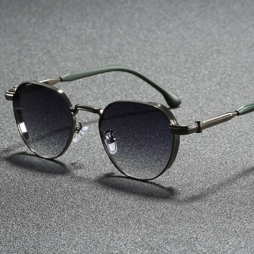 Damen geometrische Sonnenbrille im modernen Design Karnz
