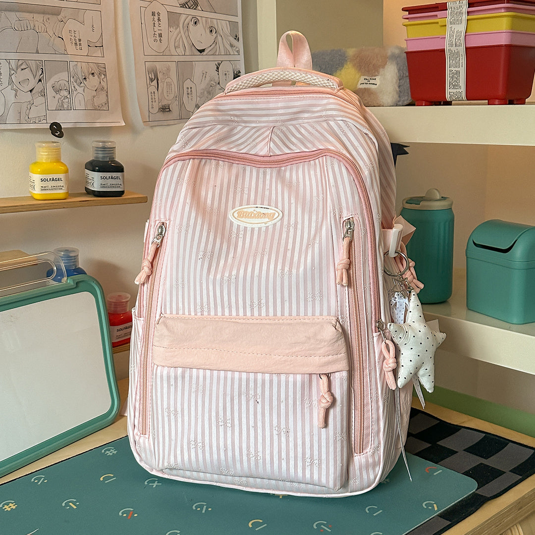Stylische gestreifte Rucksack Karnz