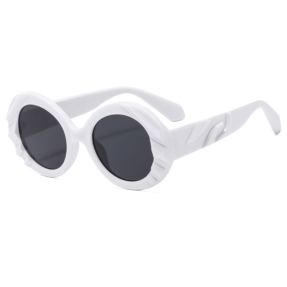 Damen Sonnenbrille mit einzigartigem, strukturiertem Rahmen und schützenden Gläsern Karnz