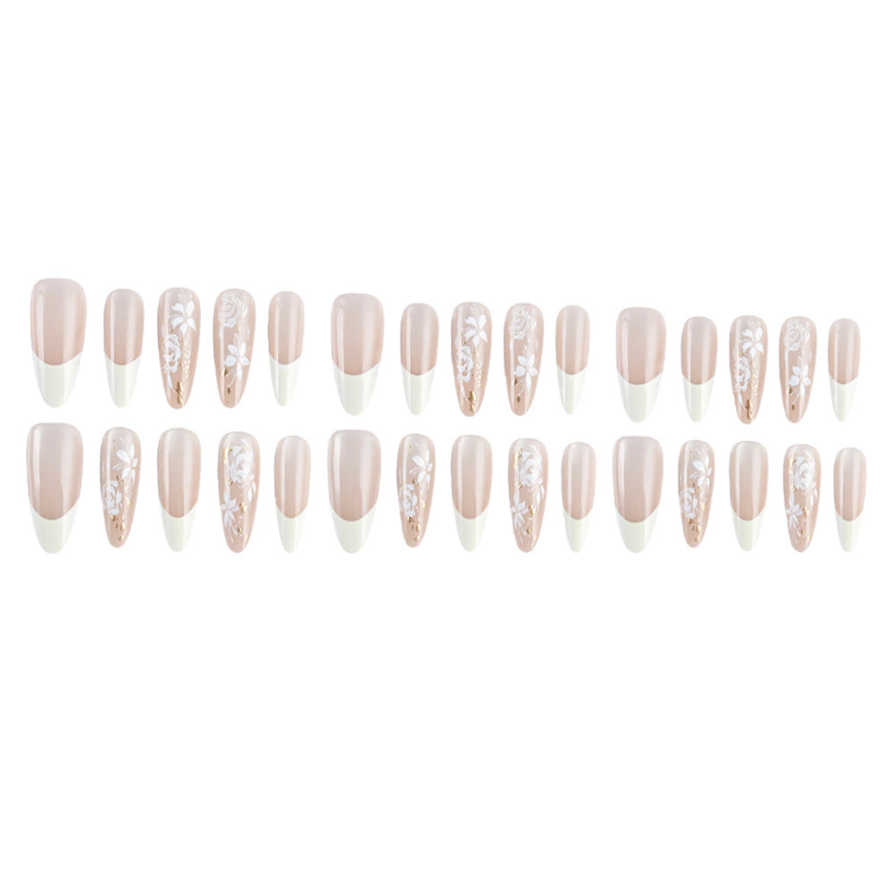 Elegantes Floral Gel Nagelkunst Set Karnz
