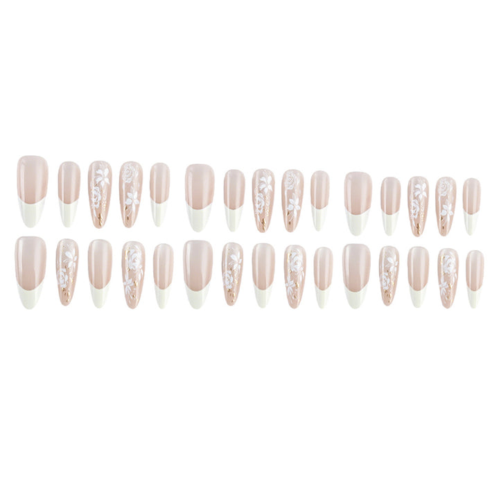 Elegantes Floral Gel Nagelkunst Set Karnz