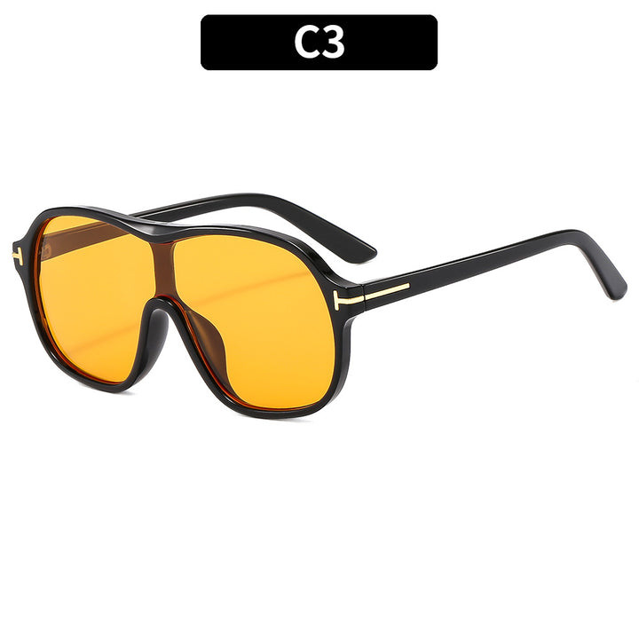 Oversized Shield Sonnenbrille Trendy Design