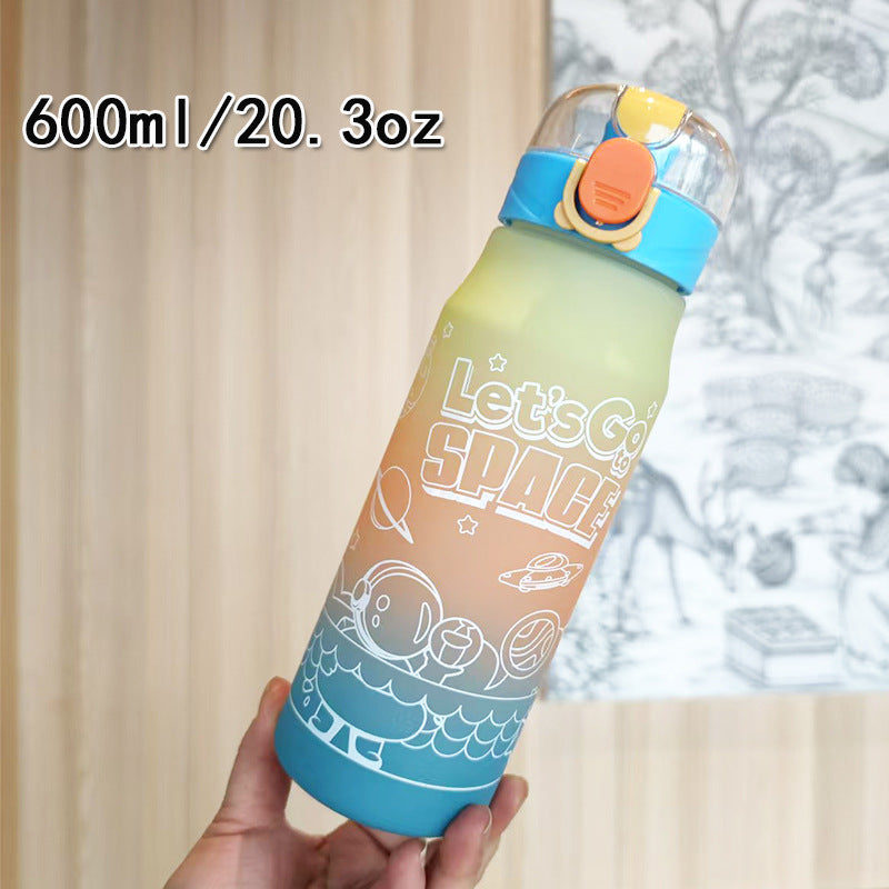 Damen kreative Wasserflasche im Weltraum-Design Karnz