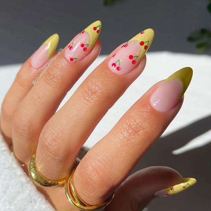Kirschblüten-Themen Press-On Nagelset