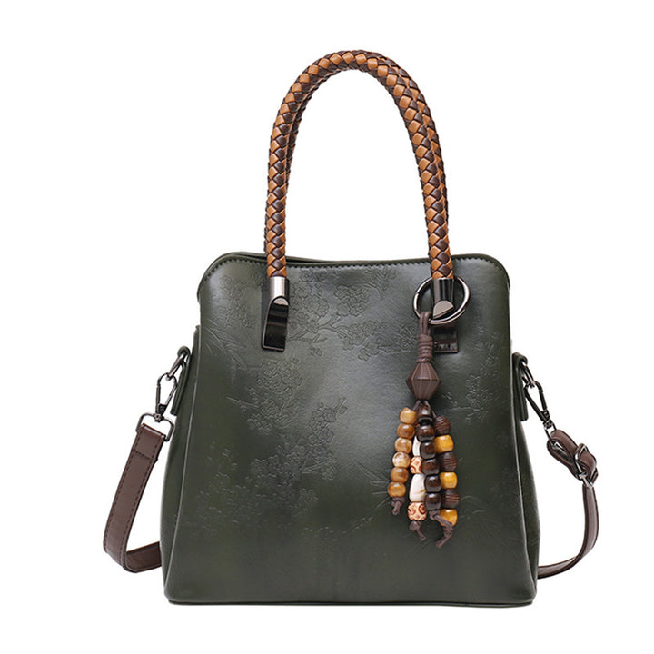 Elegante Handgefertigte Floral Prägung Tragetasche