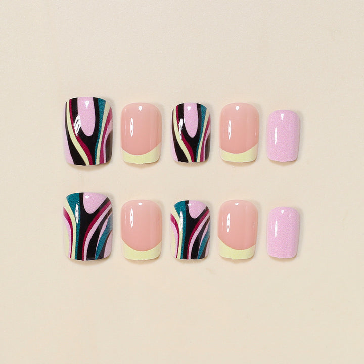 Künstlerisches französisches Nageldesign Karnz
