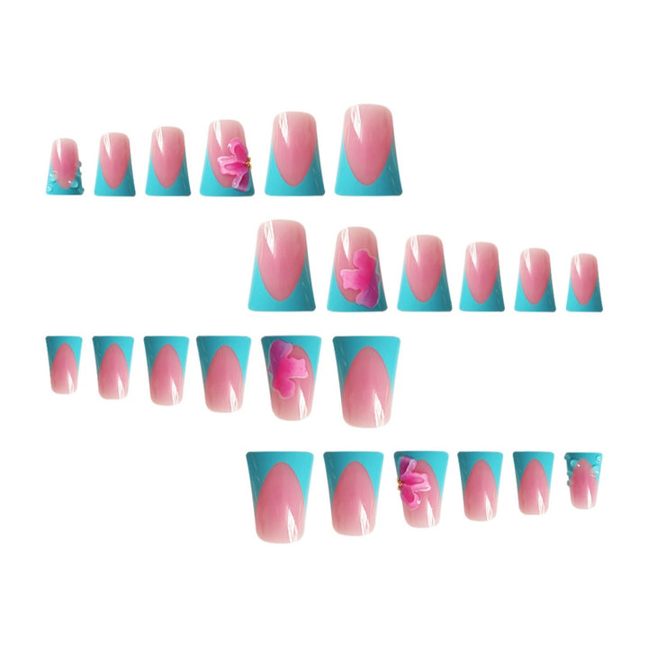 Künstlerische French Tip Nagelverstärkungen Karnz