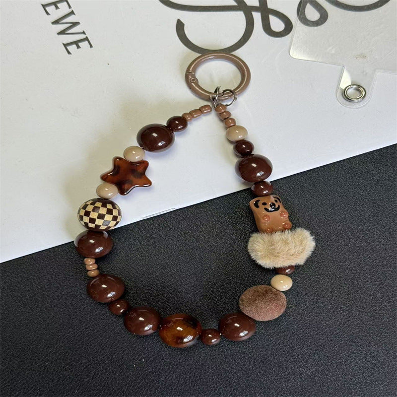 Dekorativer Beaded Schlüsselanhänger Halter Karnz