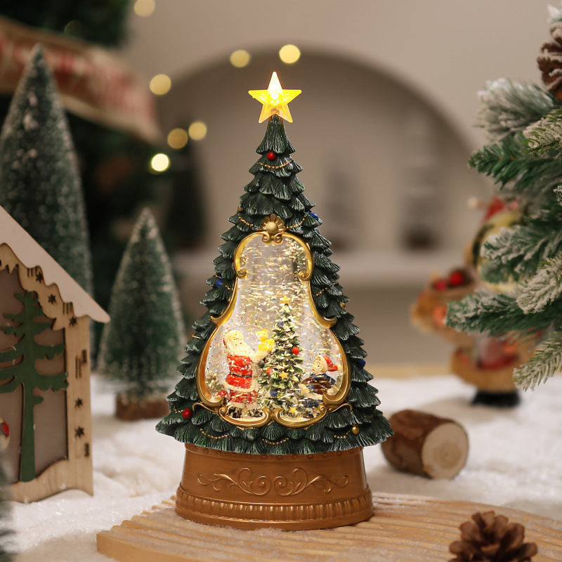 Nostalgisches Weihnachtsfernseher-Dekor Karnz