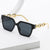 Damen Oversized Fashion-Sonnenbrille mit außergewöhnlichem Kettendesign Karnz