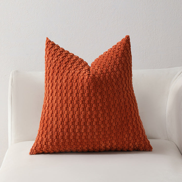 Strukturierter gestrickter Dekorationskissen