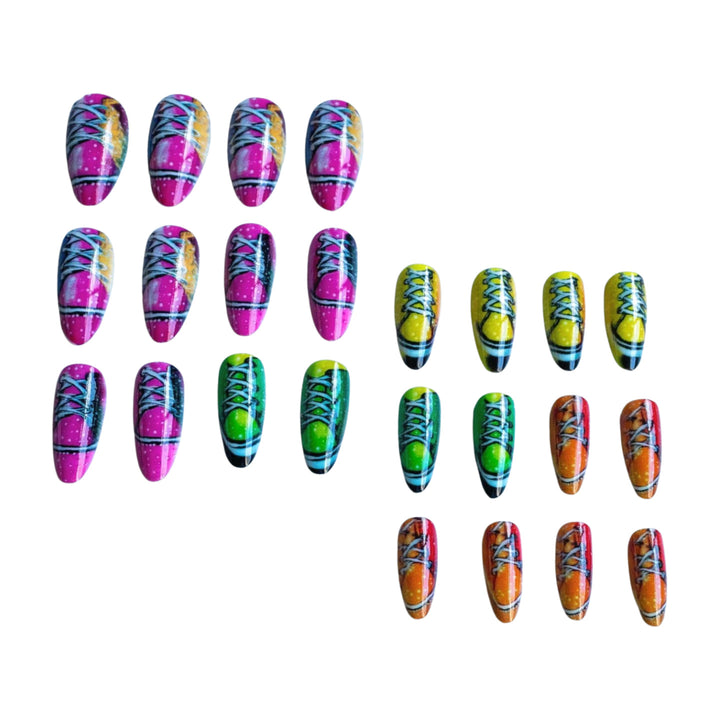 Verspielt Thematisches Press-On Nagelset Karnz