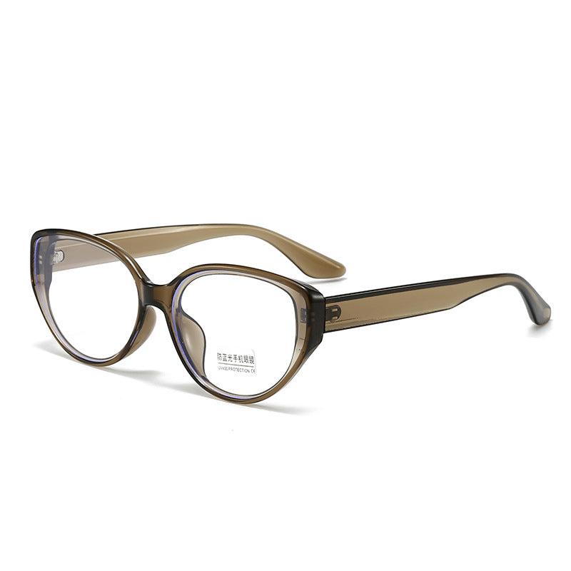 Damen Cat-Eye Brille mit transparentem Rahmen Karnz