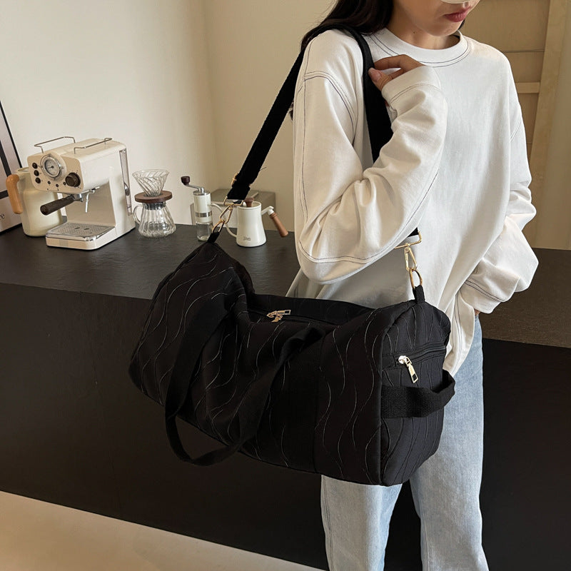 Elegante bestickte Sport-Duffel-Tasche Karnz