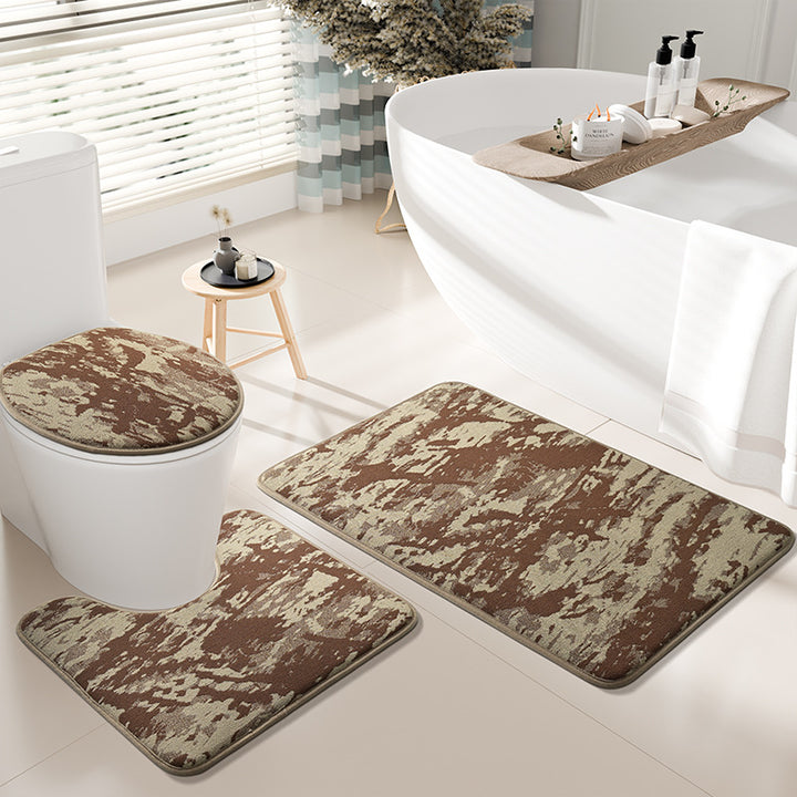 Luxus abstraktes Design Badteppich-Set