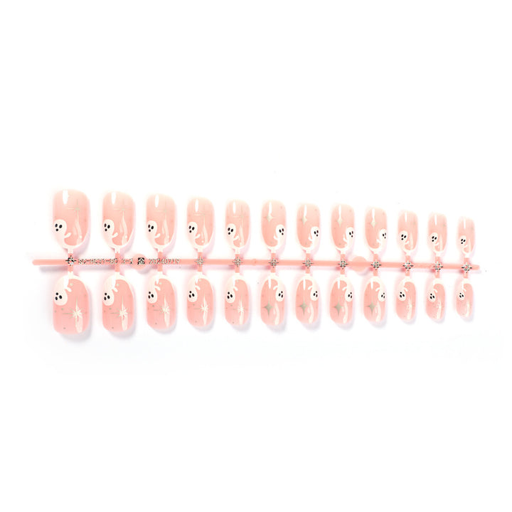 Verspielt Press-On Nageldesign-Set mit Gespenst-Designs Karnz