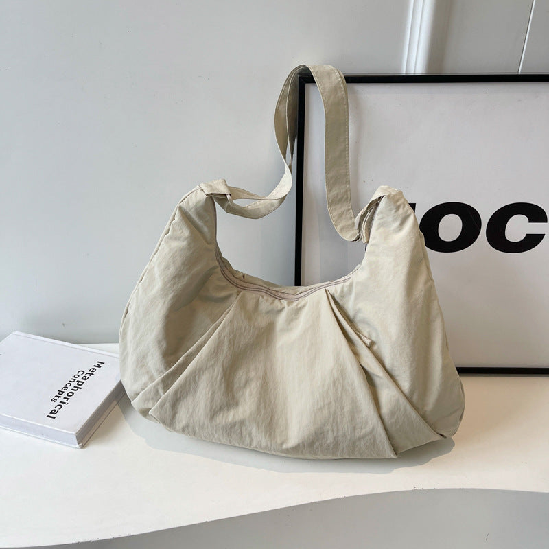 Weiche Stoff Freizeit Schultertasche