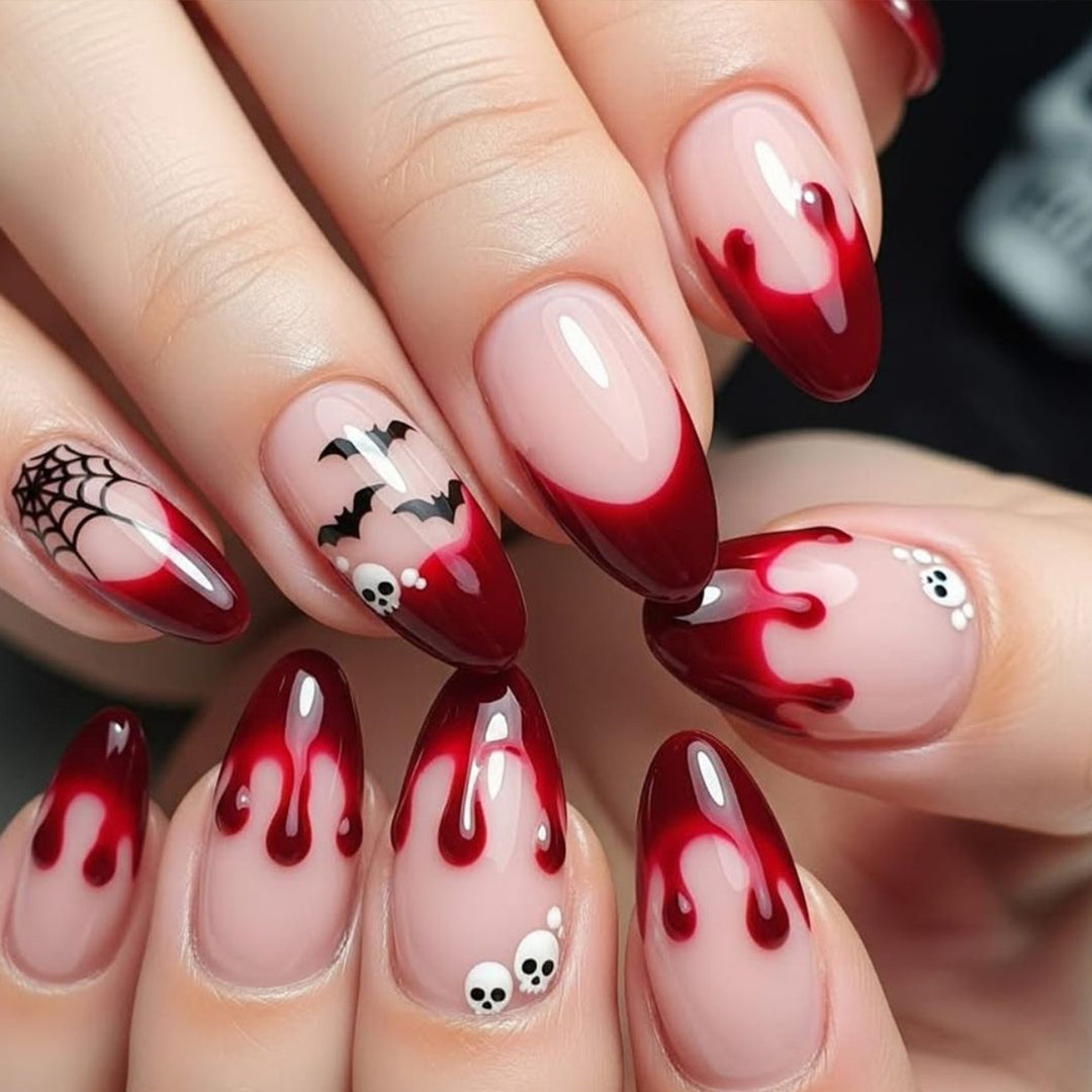 Gothic-Themed Bloody Nail Art Extensions Karnz
