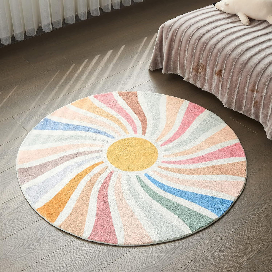Bunt Verspielter Teppich